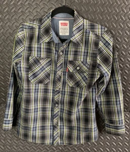 Levis Youth Button-up Flannel Cotton Shirt Medium Size 10-12 EXCELLENT LIKE NEW! - Bild 1 von 9