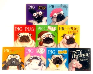 10 Lot Children's Picture Books by Aaron Blabey: Pig the Pug Series & More - HCs - Picture 1 of 1