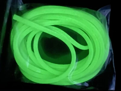 Tubo Lumo Silicona Suave 2m/bolsa 3mm Verde Brillante Pesca Goma Tubo Foto 1 de 3