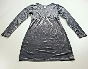 Rose Cottage Fit And Flare Dress Girls Black Velvet Embroidered Size 12/14 - Picture 1 of 9