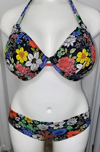 NWT-Freya "Floral Haze" wire String Bikini top #AS202804.Brief AS202870 sold out - Picture 1 of 4