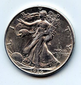 Walking Liberty half 1936-d - Picture 1 of 2