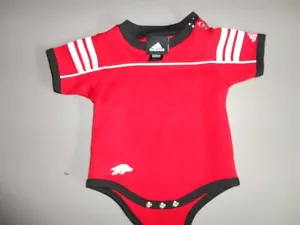 Maroon Arkansas Razorbacks NCAA Adidas Football One Piece Outfit 3-6 Months - Picture 1 of 3