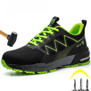 Lightweight Safety Men's Steel Toe Sneaker Anti-stab Anti-smash Work Flats Shoes - Picture 1 of 9