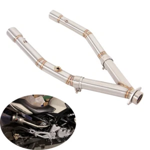 For BMW G310GS G310R 2017-2023 51mm Exhaust Pipe Dual-outlet Header Link Pipe - Picture 1 of 9