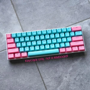 Miami Double Shot PBT Keycaps Set for 60% TKL 104 Cherry MX Mechanical Keyboards - Picture 1 of 7