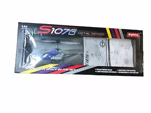 Syma S107G Gyroscopes System Metal Series 3 Channel Infrared Mini Helicopter NIB - Picture 1 of 9