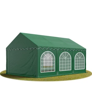 4x6m PVC Partyzelt Bierzelt Zelt Gartenzelt Festzelt Pavillon dunkelgrün NEU - Bild 1 von 8
