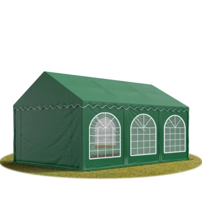4x6m PVC Partyzelt Bierzelt Zelt Gartenzelt Festzelt Pavillon dunkelgrün NEU - Bild 1 von 4