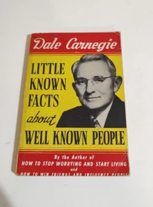 Little Known Facts About Well Known People by Dale Carnegie 1943 Printing - Picture 1 of 13