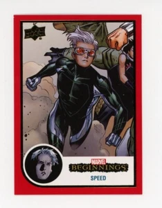 2022 Upper Deck Marvel Beginnings #151 SPEED Trading Card RED BORDER PARALLEL - Picture 1 of 1