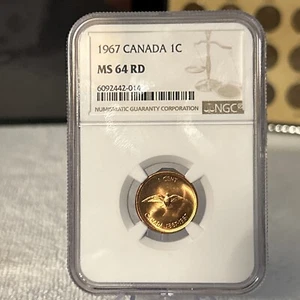 1967 Canada 1c MS 64RD - Picture 1 of 5