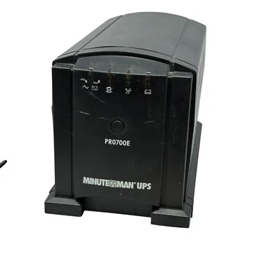 Minuteman UPS Pro700E 6 Power Outlets USB RS232 PN 90000606 No Battery - Image 1 of 4