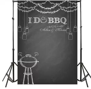 Custom Wedding Flower Photo Blackboard Photography Backdrop Background Banner - Picture 1 of 19
