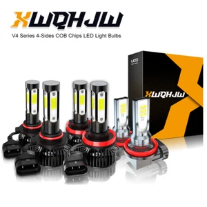 For GMC Terrain 2010-2015 LED Headlight + Fog Light Bulbs 6000K 6PCS - Picture 1 of 12