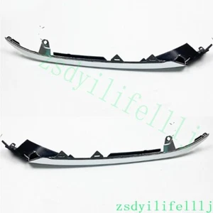 2x For Honda Accord 2018 2019 2020 Front Headlight Left Right Upper Silver Frame - Picture 1 of 2