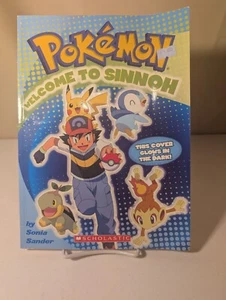 Pokemon Welcome to Sinnoh Glow-in-Dark Book Scholastic 2008 Sonia Sander - Picture 1 of 2