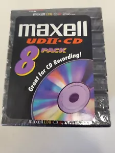 Confezione da 8 nastri per cassetta audio vuoti Maxell UD II CD 110 alto pregiudizio nuovo vecchio stock - Foto 1 di 11
