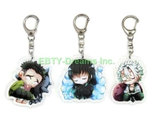 Set of 3 Demon Slaye DS Acrylic Keychain Gyomei Himejima, Sanemi, Muichiro v5 - Picture 1 of 2