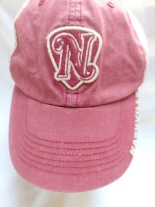 Vintage Nashville Baseball Cap With Guitar Pick  Burgundy.  Mesh Snapback. - Picture 1 of 8