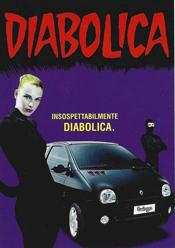 CARTOLINA / POSTCARD RENAULT Twingo Diabolika - Immagine 1 di 1