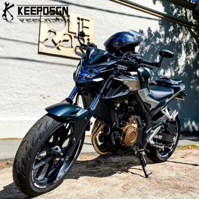 摩托车 7/8 英寸酒吧端镜适用于本田 CB 雅马哈铃木川崎咖啡赛车 — 第 1/4 张图片