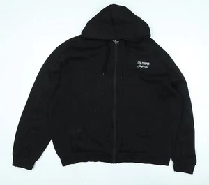 Lee Cooper Mens Black Jacket Size 3XL Zip - Logo - Picture 1 of 10