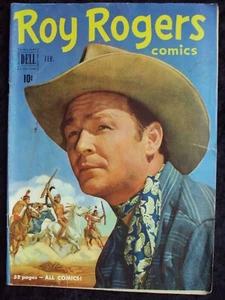 ROY ROGERS COMICS #38 DELL COMICS GOLDEN AGE WESTERN PHOTO COVER - Picture 1 of 2