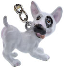 Little Paws English Bull Terrier Key Ring w/Charms & Trolley Coin