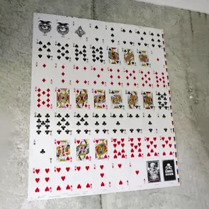 Bicycle Karnival Dead Heads UNCUT Sheet Playing Cards - Wall Poster - RARE - Picture 1 of 5