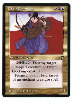 Tetsuo Umezawa -- MTG (MP Quality) - Legends - See scans!! - Image 1 of 2