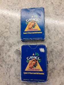 2 Decks Joe Camel 75th Birthday 1988 Playing Cards