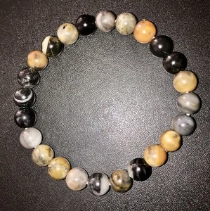 Butterfly Jasper 8mm STRETCH Natural Crystal BRACELET Calm & Grounding New! - Picture 1 of 4