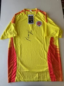 Camiseta Carlos Pibe Valderrama Autografiada Colombia Estrella Certificado de Autenticidad JSA - Imagen 1 de 4