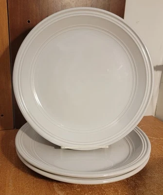 Mainstays ARCTIC WHITE Dinner plate set of 3, 10 1/2", Stoneware, Very good - Image 1 of 4