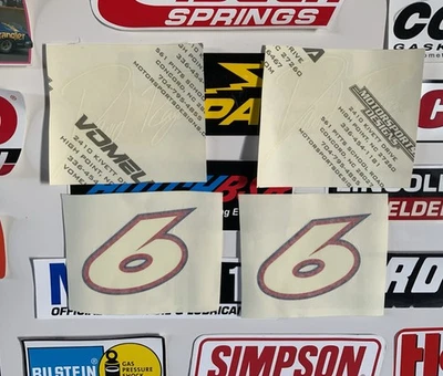 NASCAR RACING / DAVID RAGAN N.º # 6 / CALCOMANÍAS ORIGINALES DE FAROS DE COCHE / FIRMAS 2 Foto 1 de 4