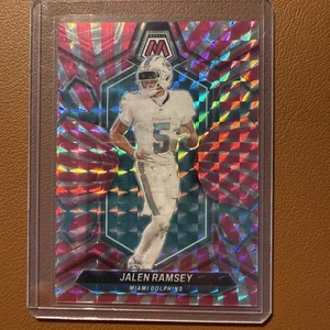 2024 Panini Mosaic Jalen Ramsey Pink Swirl Prizm 9/13 SSP - Picture 1 of 3