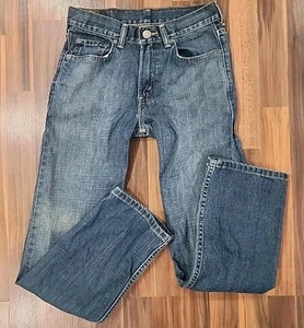 Boys Levi's 514 Jeans Size 14 Reg 27x27 Slim Straight Droit Off Center Button - Picture 1 of 7