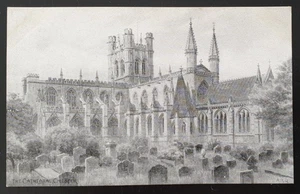 Vintage J Salmon Gravo Series Postcard The Cathedral Chester England - Picture 1 of 2