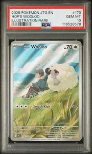 Hop's Wooloo #170 2025 Pokemon Jtg En-Journey Together PSA 10 IR - Picture 1 of 2