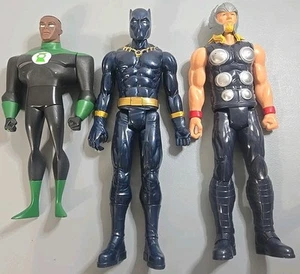 Lot of 3 Action Figures Hero Fighter Bots Superheroes 10-12 " Mixed Toy Bundle - Picture 1 of 2