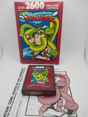 Venture Game Coleco Atari 2600 Red Label With Box And Manual 1988 - Image 1 of 4