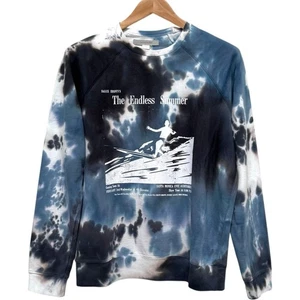 Neu mit Etikett Outerknown Sur langärmliges Batik-Sweatshirt mit Rundhalsausschnitt tintenblau Herrengröße M - Bild 1 von 13