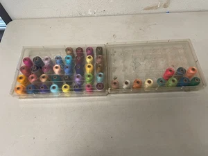 Lot of 10+ Bullet Embroidery Thread Spools #1502-N India with Extras - Picture 1 of 21