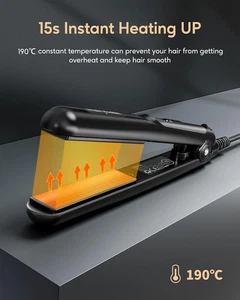 Mini Hair Straightener for Short Hair, Small Straighteners Travel Size Straig... - Foto 1 di 11