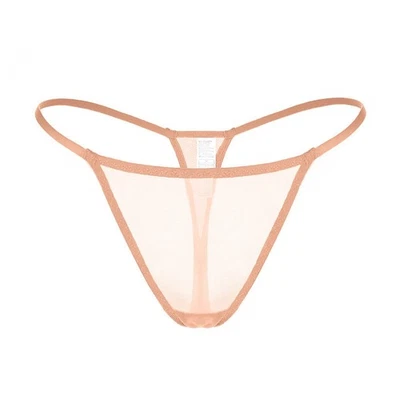 Paquete de 3 bragas ligeras de malla de tanga para mujer ropa interior bikini sin rostro Foto 1 de 4