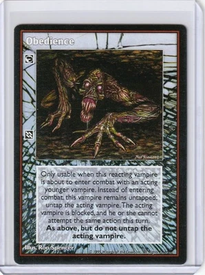 Obedience V:TES VTES Vampire CCG - Image 1 of 2