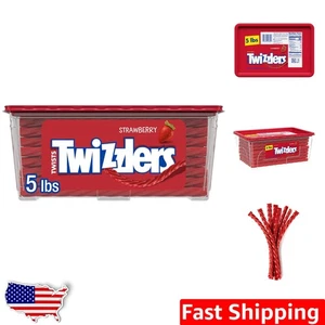 Twists 5 lb Strawberry Flavored Chewy Candy - The Ultimate Shareable Snack - Picture 1 of 9