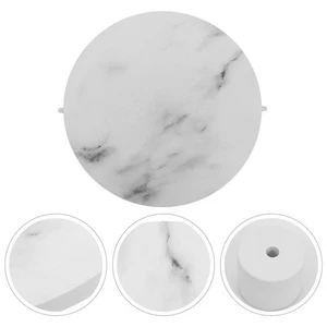 Marble Pattern Trash Can Lid Replacement Plastic Garbage Can Cover Waste Bin - Picture 1 of 17