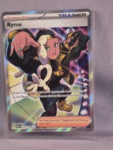 Juego de cartas coleccionables Pokémon Obsidian Flames Ryme 221/197 ultra raro arte completo holograma - Imagen 1 de 5